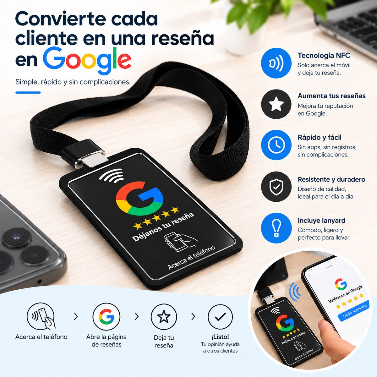 Colgante Reseña Google