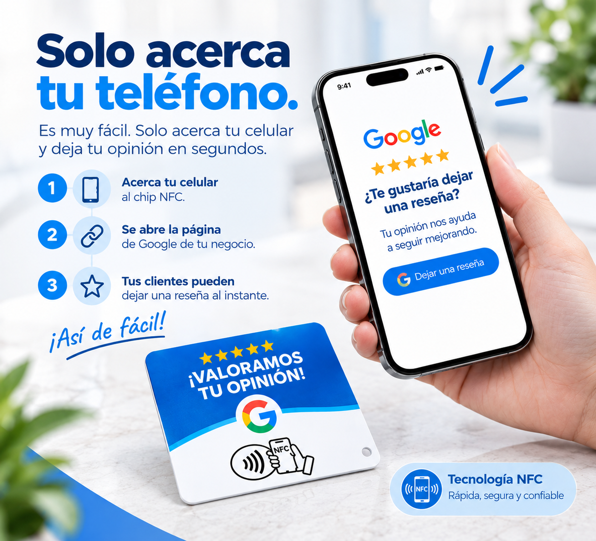 Tarjeta Reseña Google